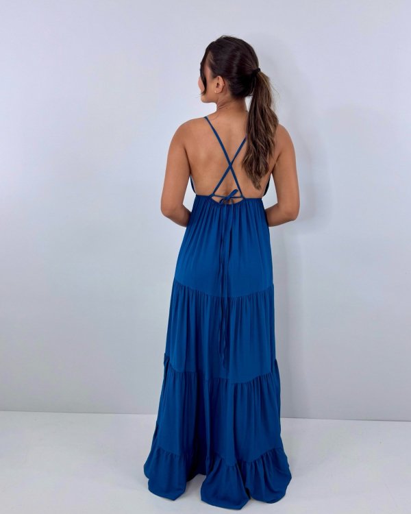 Vestido Sophia - Azul Petróleo - Imagem 3