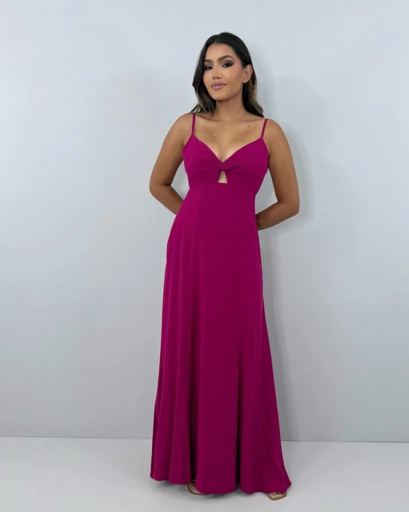 Vestido Eliana - Cereja
