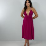 Vestido Heloína - Cereja