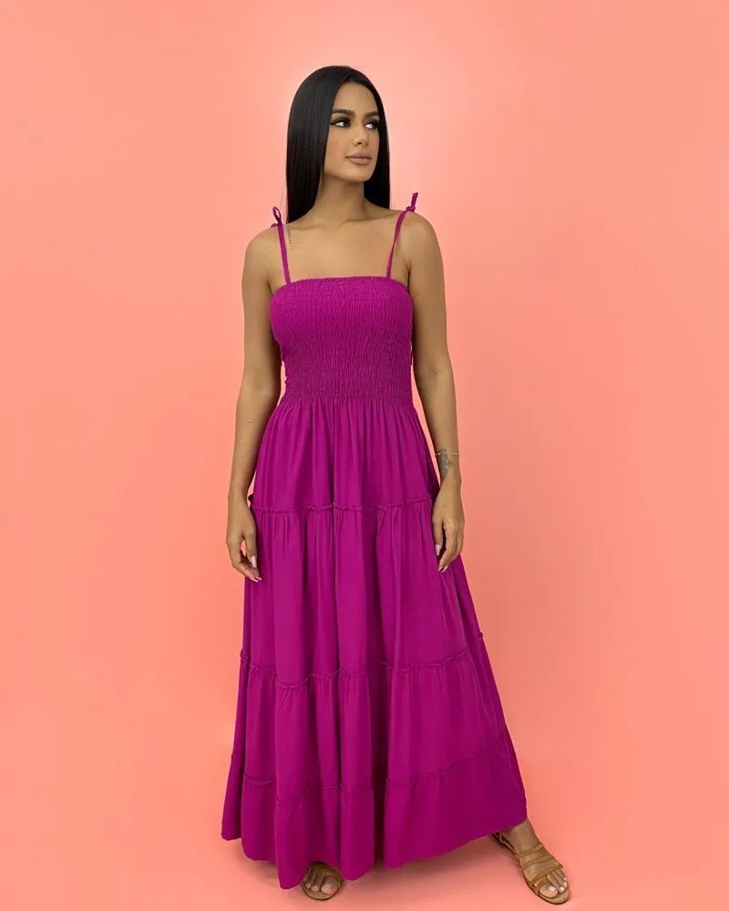 Vestido Gabriela - Fúcsia