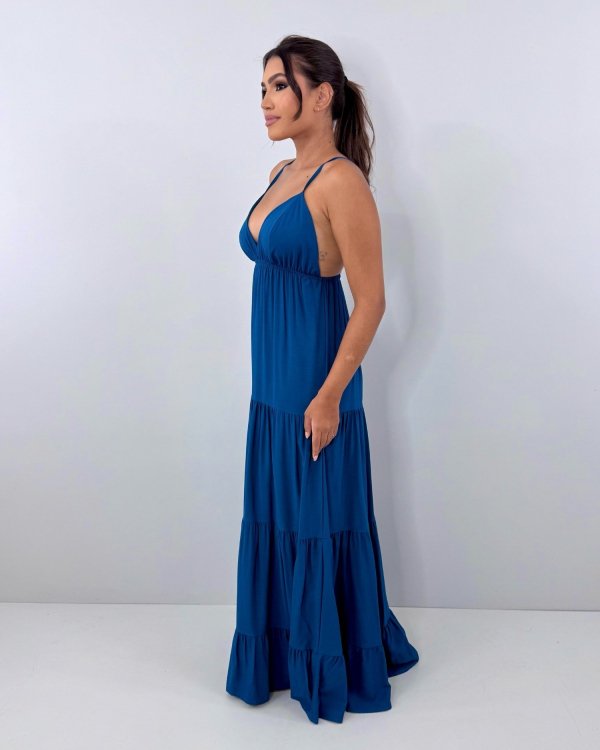 Vestido Sophia - Azul Petróleo - Imagem 2