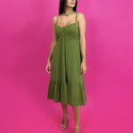 Vestido Evelyn - Verde Militar