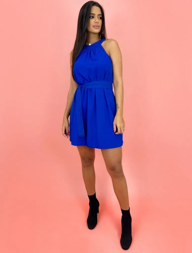 Vestido Daiane - Azul Royal
