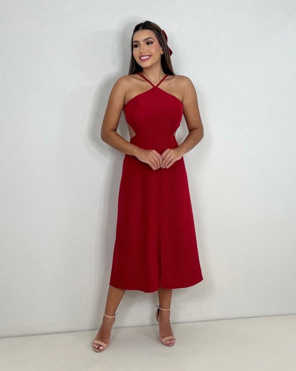 Vestido Patrícia - Vermelho - Imagem 8