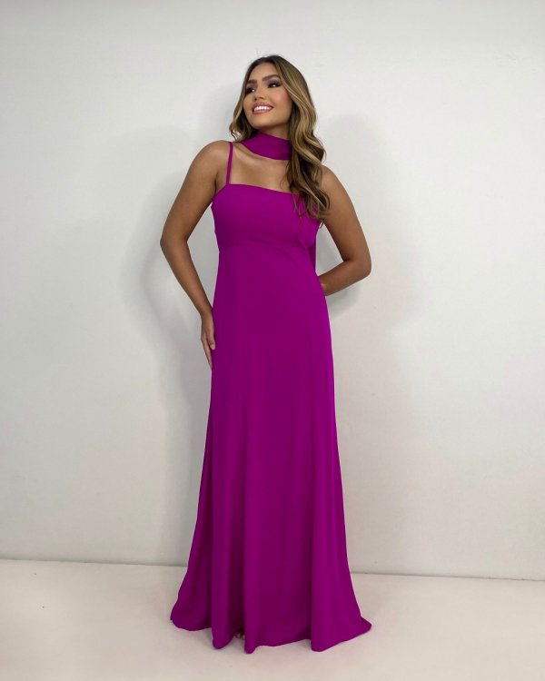 Vestido Lina - Fúcsia