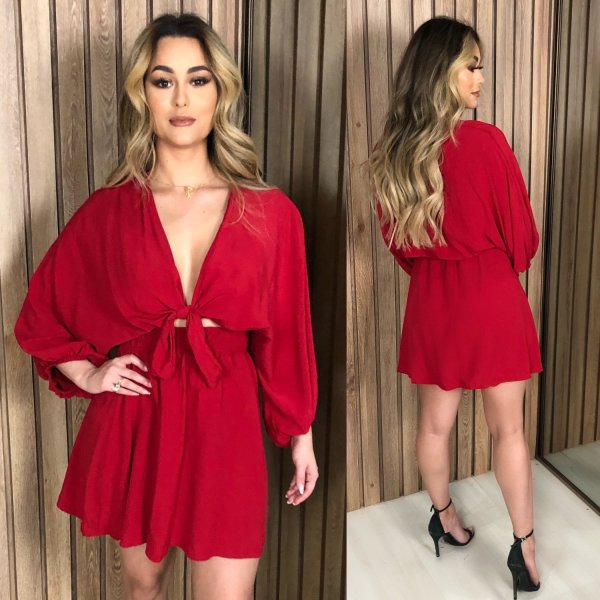 Vestido Manu - Vermelho - Imagem 3