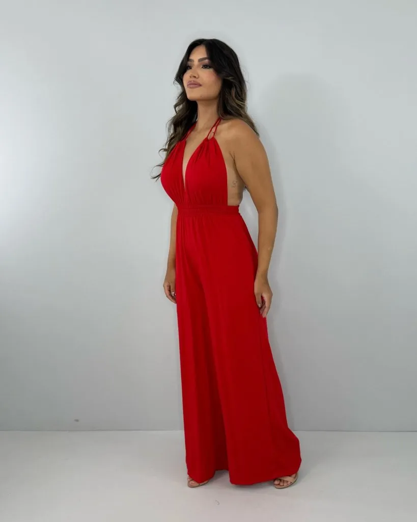 Macacão Carla - Vermelho