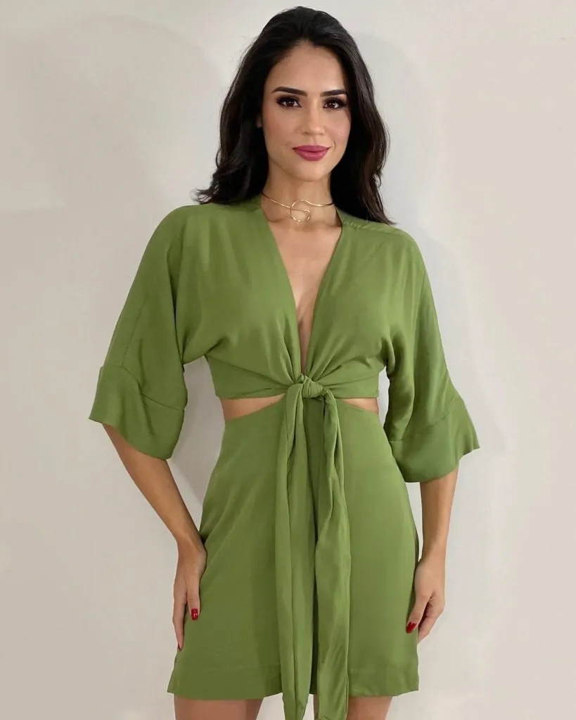 Vestido Mariana - Folhagem