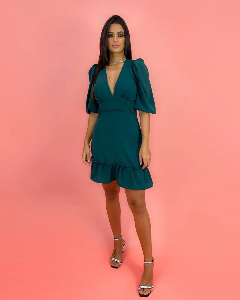 Vestido Wanda - Verde Esmeralda