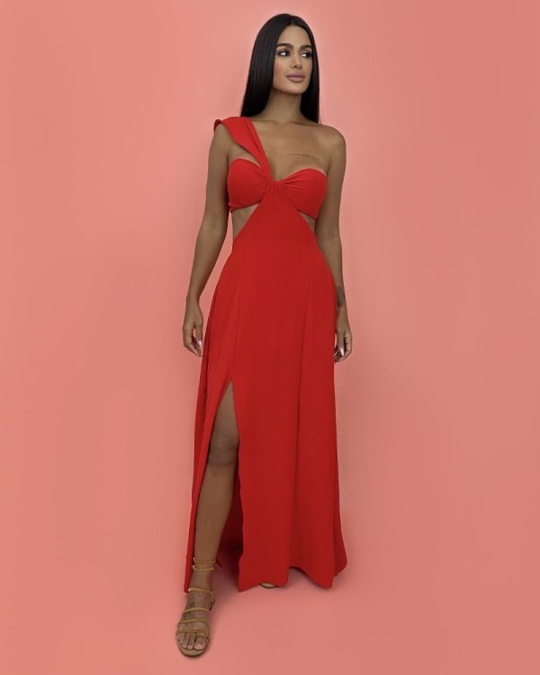 Vestido Antonela - Vermelho - Imagem 3