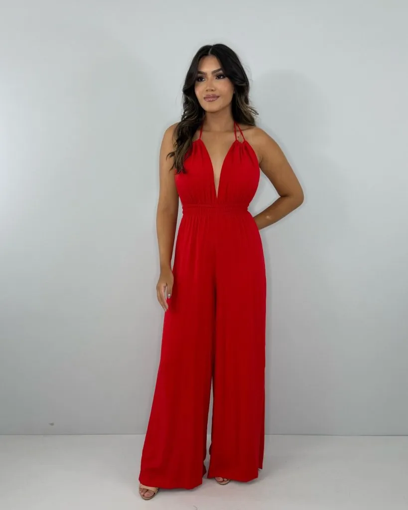 Macacão Carla - Vermelho