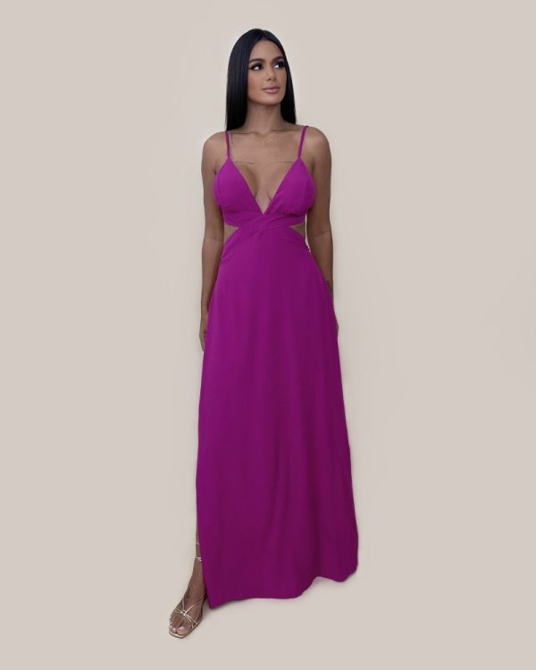 Vestido Flávia - Fúcsia - Imagem 2