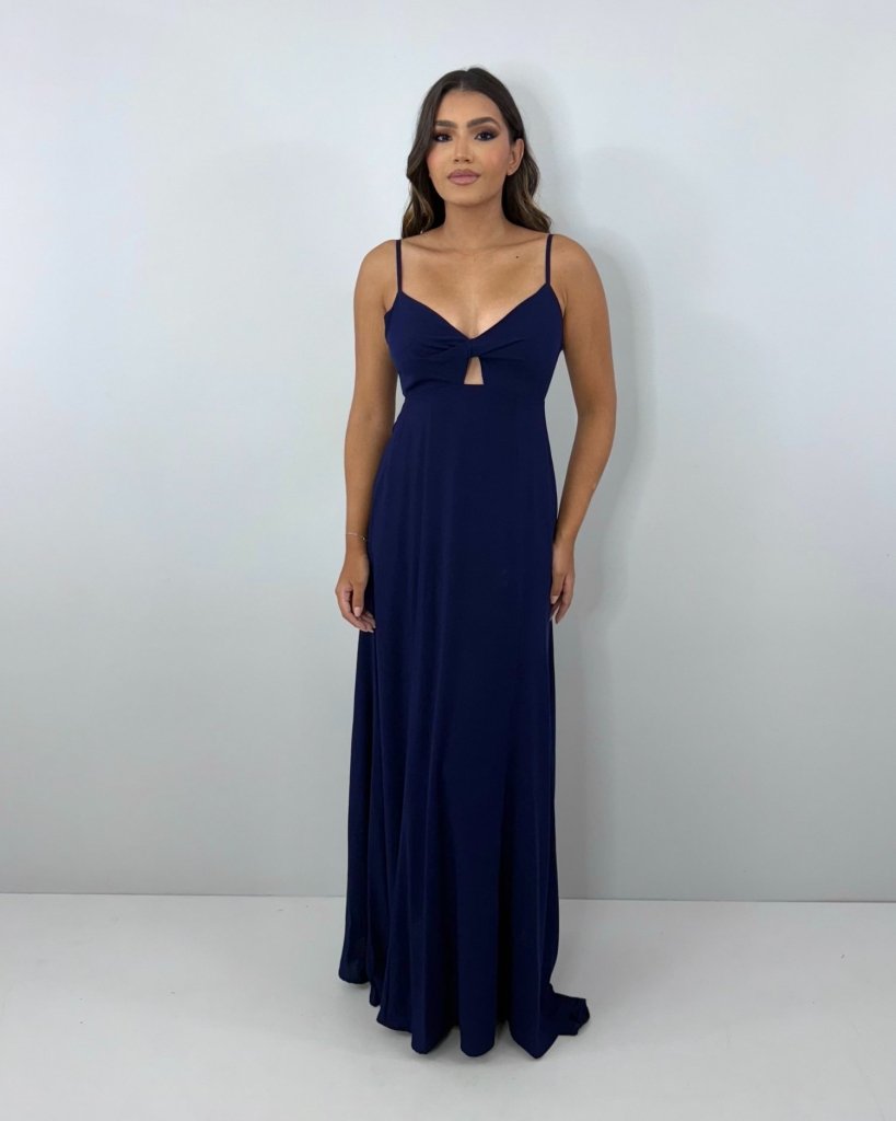 Vestido Eliana - Azul Marinho