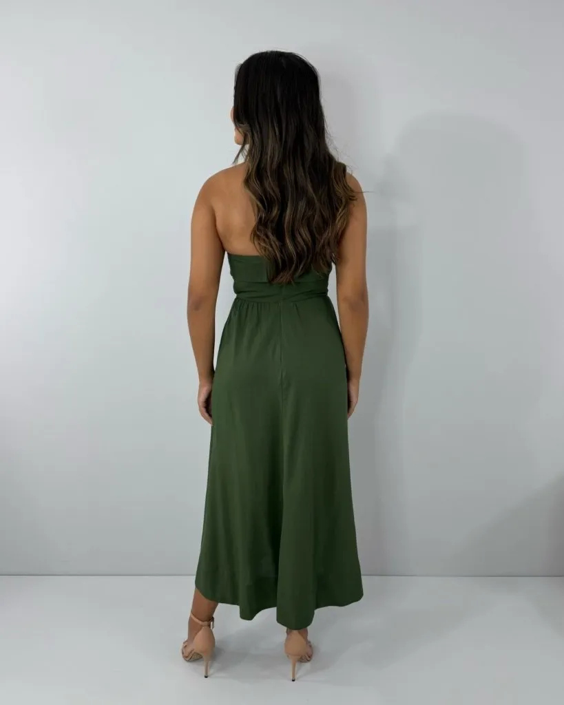 Vestido Perla - Verde Militar, foto 4