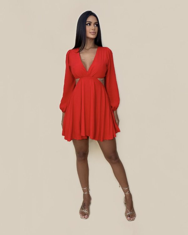 Vestido Leona - Vermelho - Imagem 4