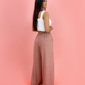 Calça Pantalona em Duna - Nude - Image 3