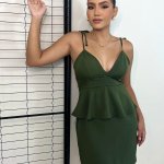 Vestido Cecília - Verde Militar