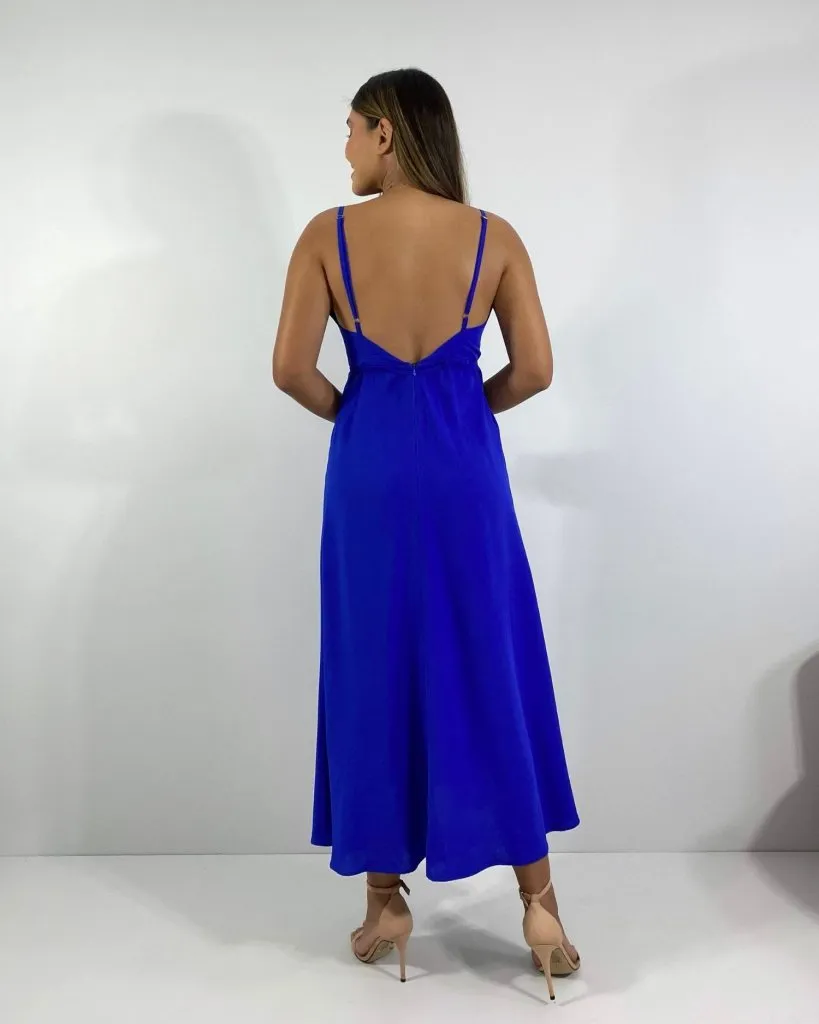 Vestido Felícia - Azul Royal