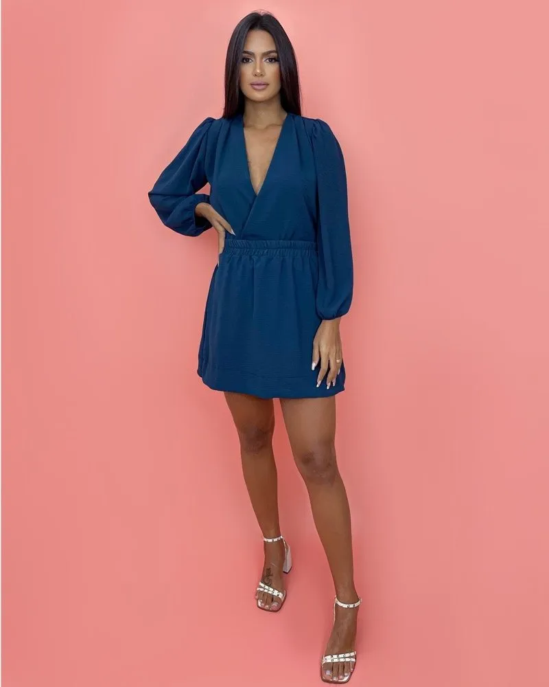 Saia Jade - Azul Marinho