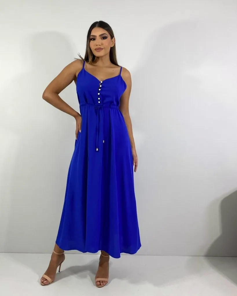 Vestido Felícia - Azul Royal