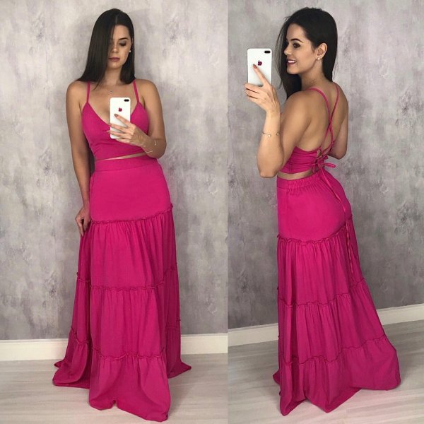 Conjunto Gabriela - Rosa Chiclete