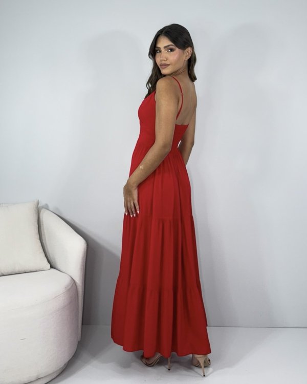 Vestido Helô - Vermelho - Imagem 3