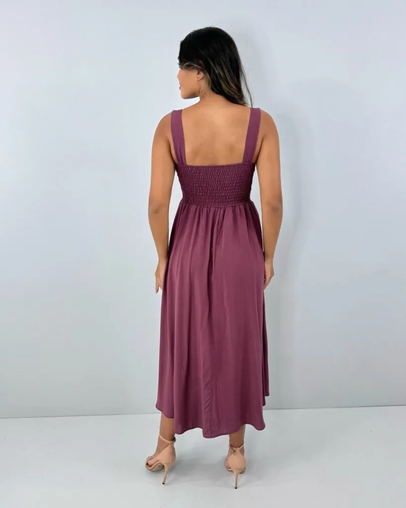Vestido Samanta - Marrom
