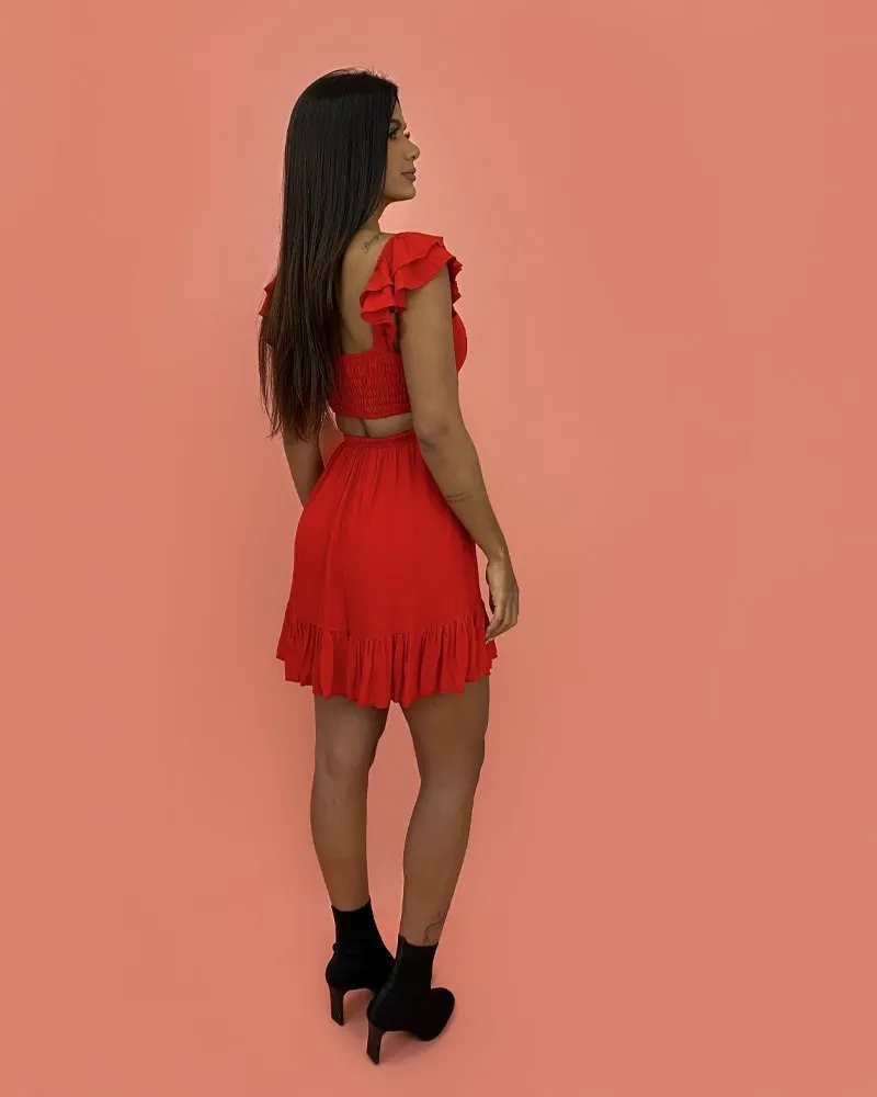 Vestido Andréia - Vermelho
