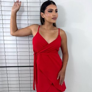 Vestido Anastasia - Vermelho - Image 1