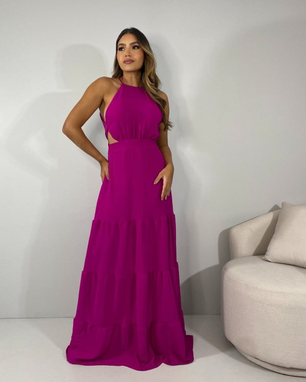 Vestido Estefane Longo - Fúcsia - Imagem 3