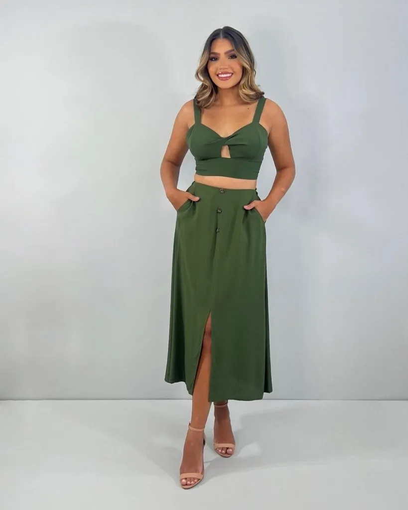 Conjunto Jamile - Verde Militar
