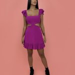 Vestido Andréia - Fúcsia