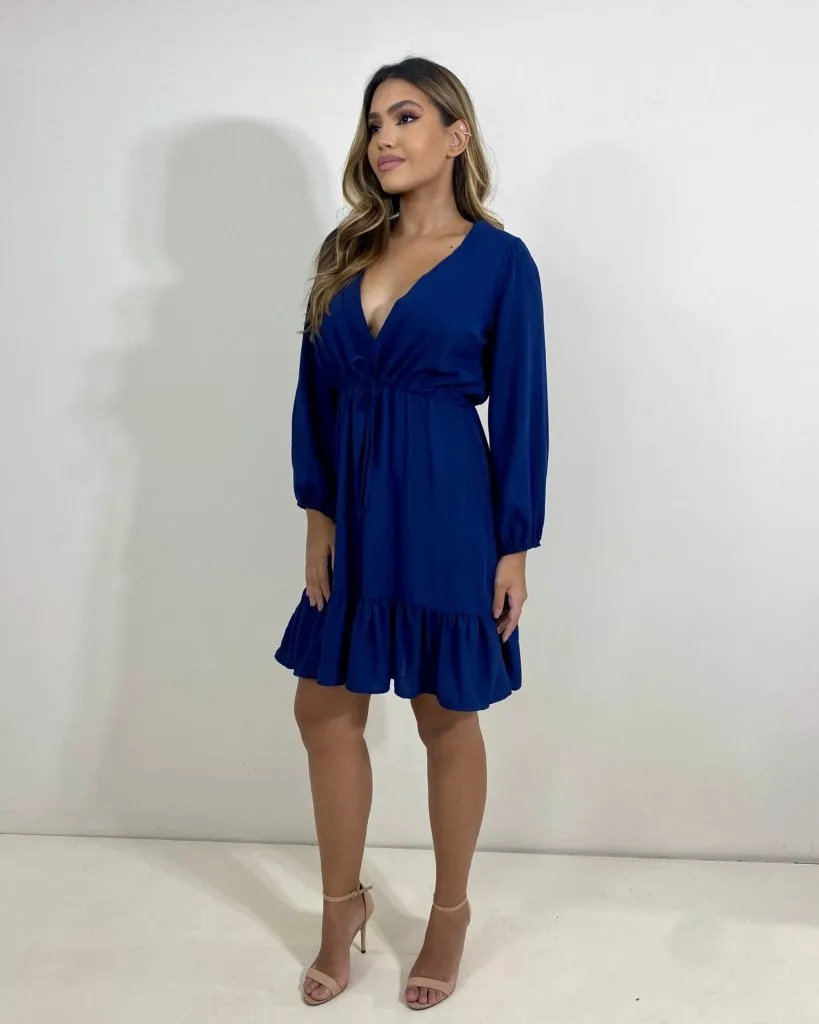Vestido Lavínia - Azul Marinho