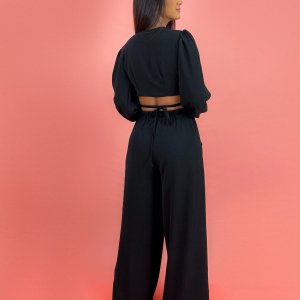Conjunto Pantalona Simone - Preto - Image 2
