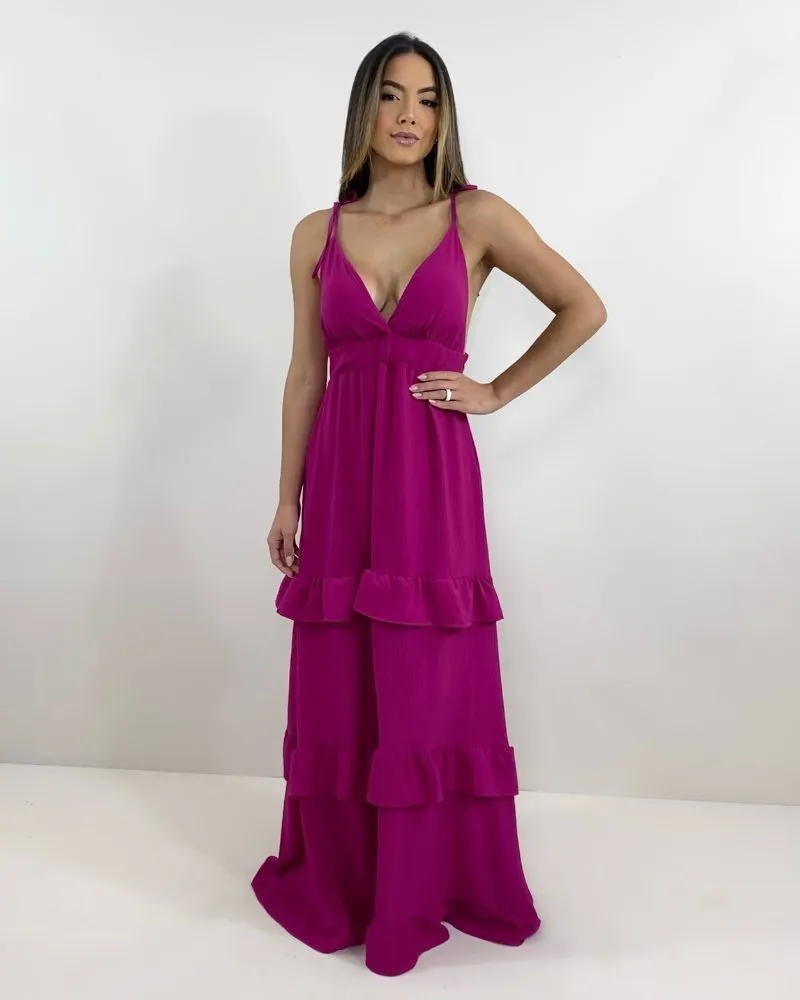 Vestido Elsa - Fúcsia