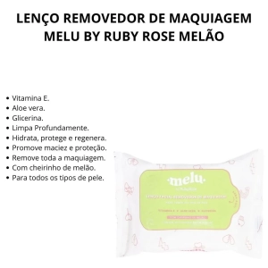 Lenço Facial Removedor de Maquiagem Melu by Ruby Rose - Imagem 2