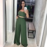 Conjunto Pantalona Samira - Verde Militar