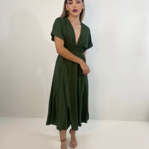 Vestido Marcela - Verde Militar - Image 5