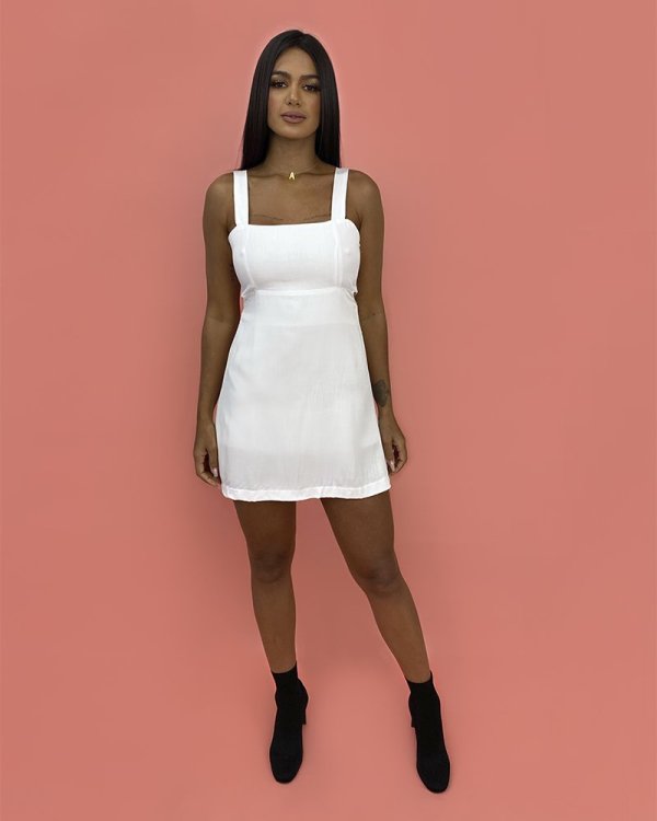 Vestido Lisa - Branco