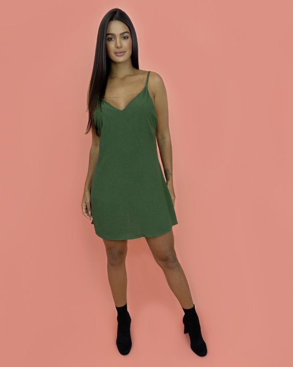 Vestido Eva - Verde Militar