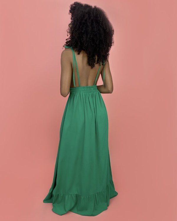 Vestido Valentina Longo - Verde Bandeira - Imagem 3