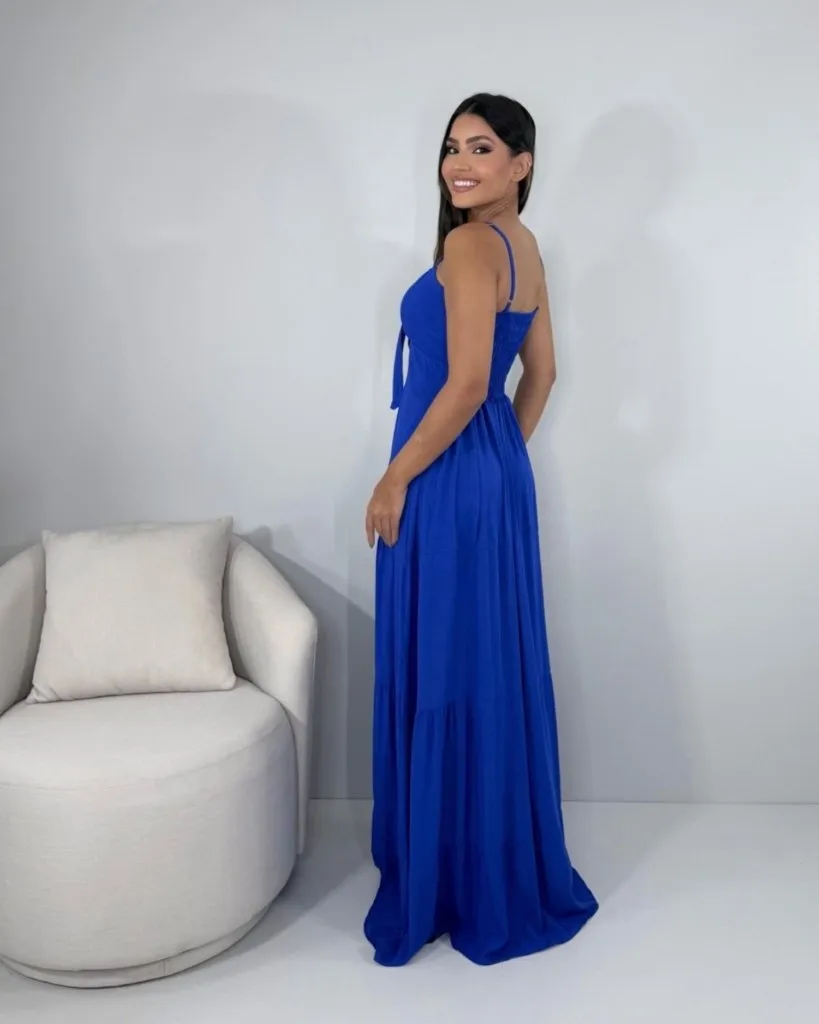 Vestido Camila - Azul Royal