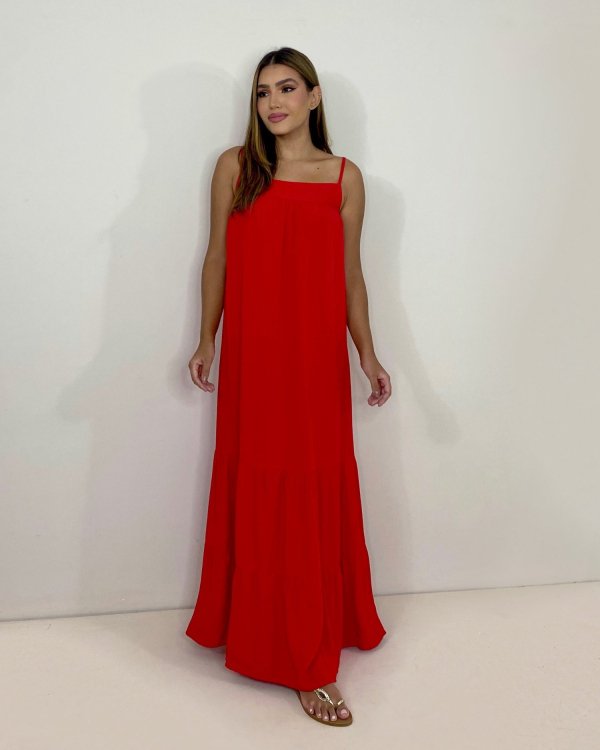 Vestido Márcia - Vermelho - Imagem 3