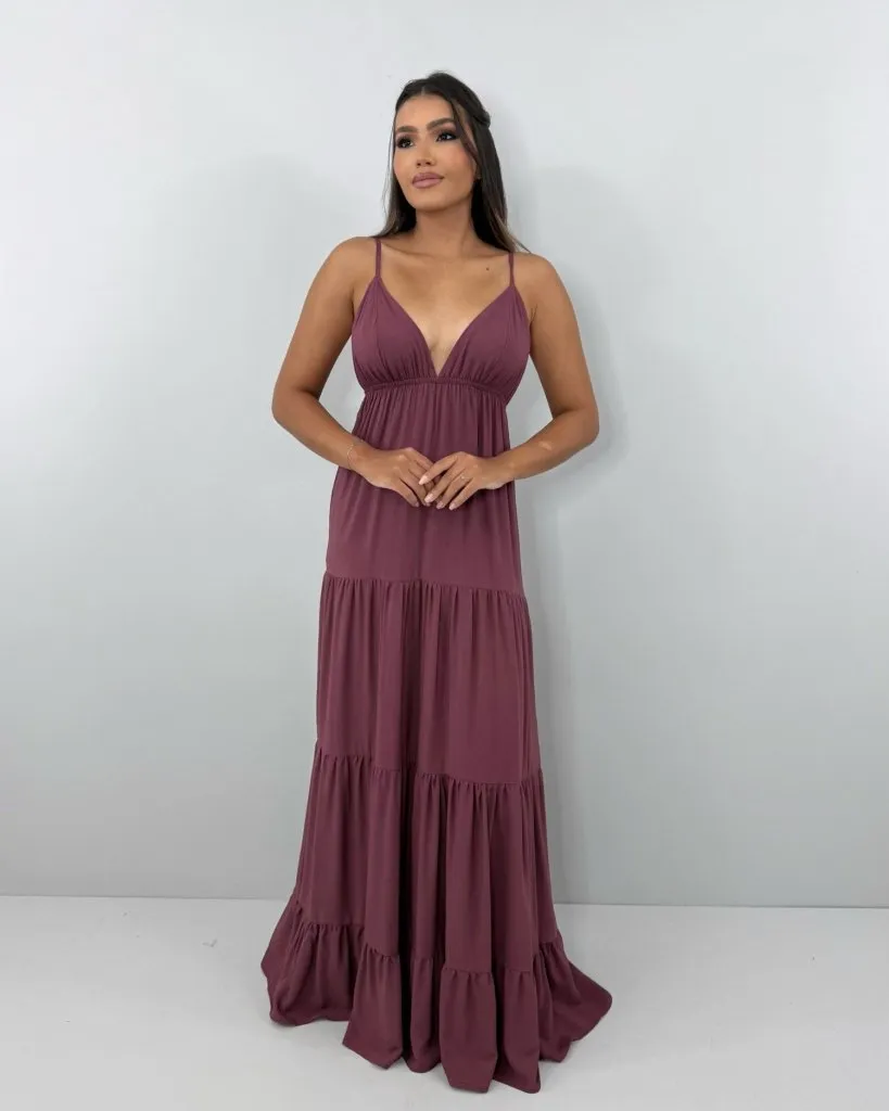 Vestido Sophia - Marrom