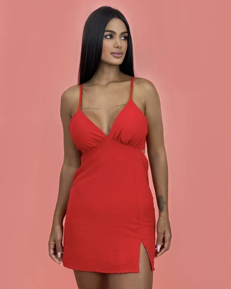 Vestido Elisângela - Vermelho