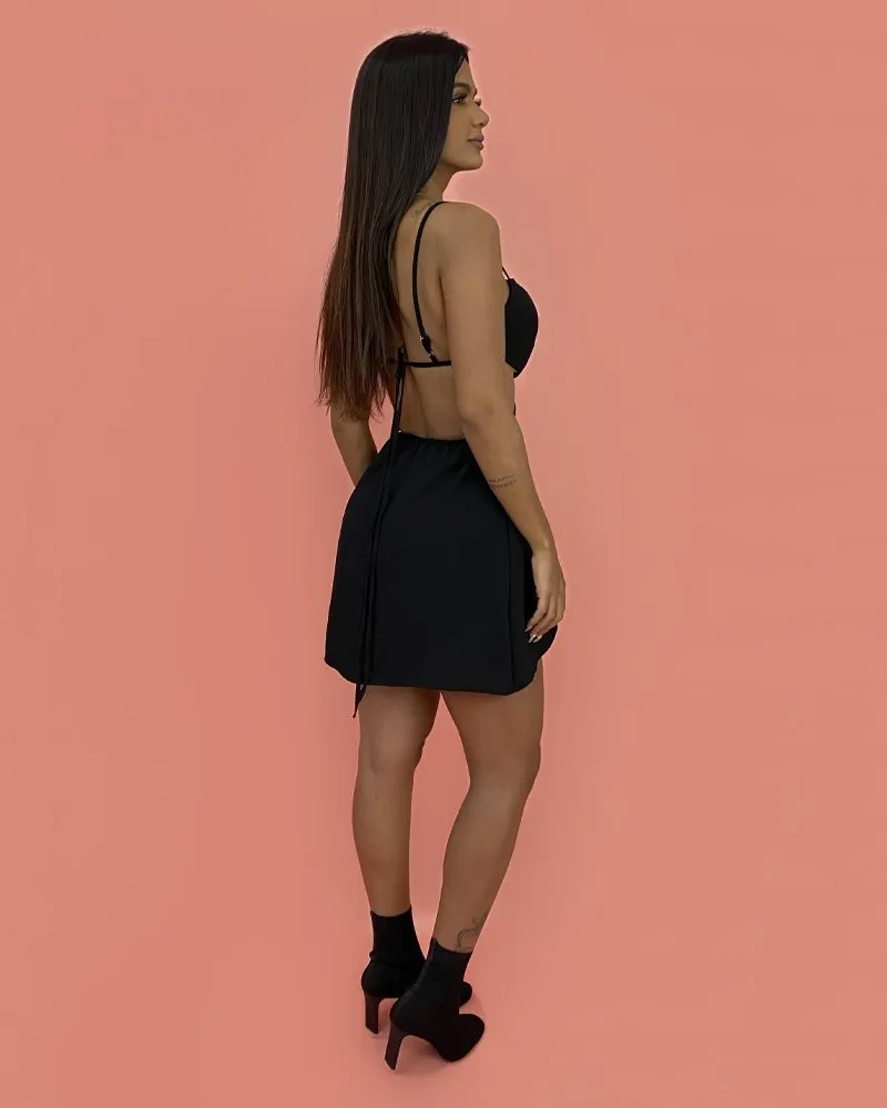 Vestido Cleo - Preto