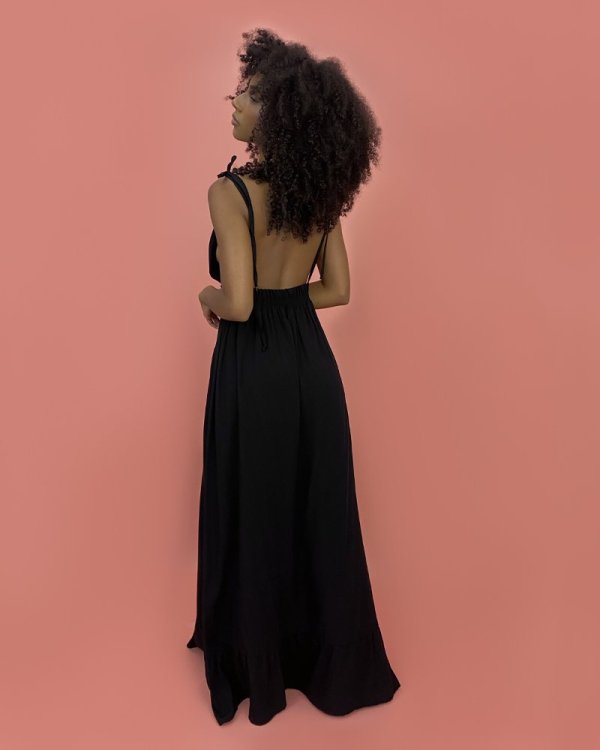 Vestido Valentina Longo - Preto - Imagem 2