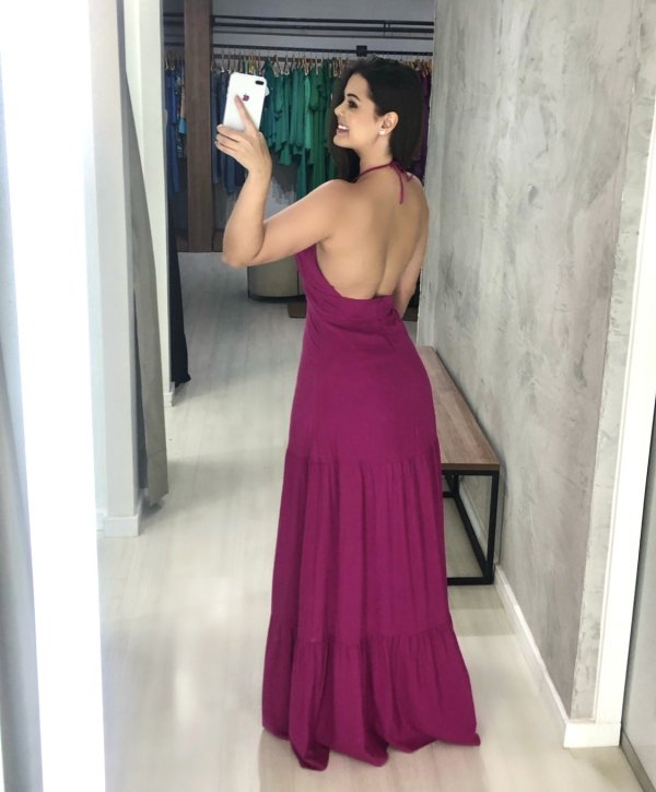 Vestido Janaína - Fúcsia - Imagem 3