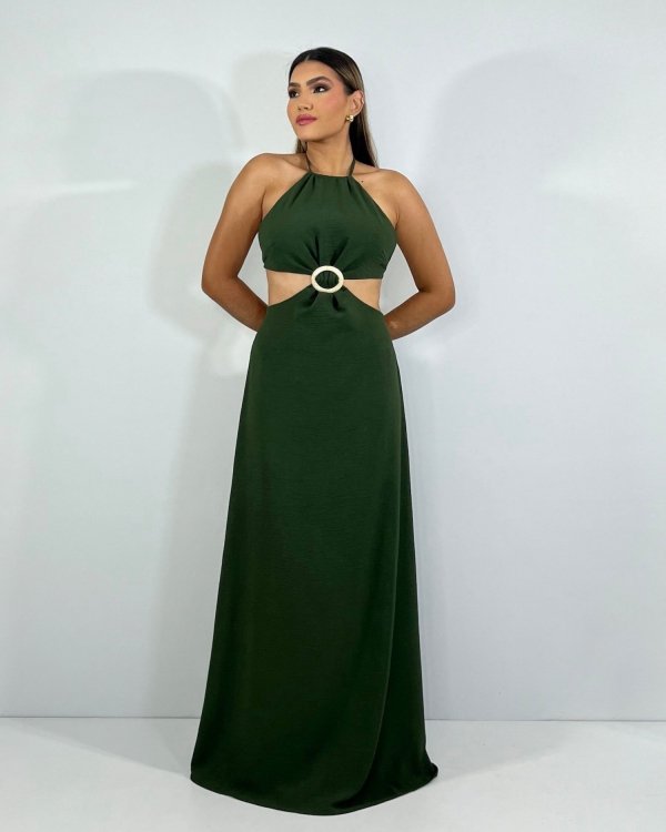 Vestido Melinda - Verde Militar - Imagem 3