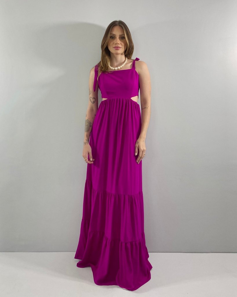 Vestido Pérola - Fúcsia